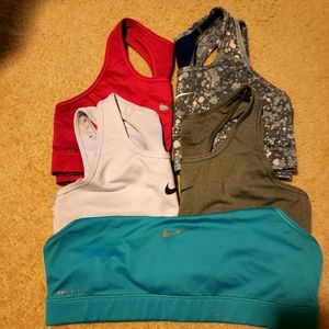5 Nike dry-fit sports bras